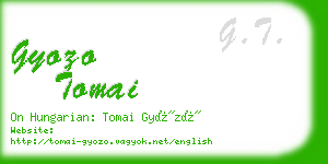 gyozo tomai business card
